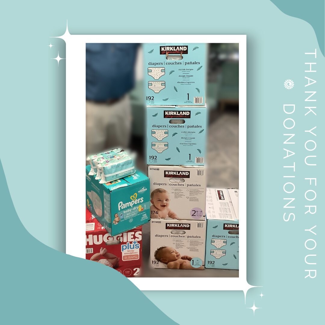 Thanks to the generous donation from our donors who come on by to make sure our mothers get the diaper supplies they need for their little one. No matter how big or small the donation is, it makes a great impact on the community we serve.