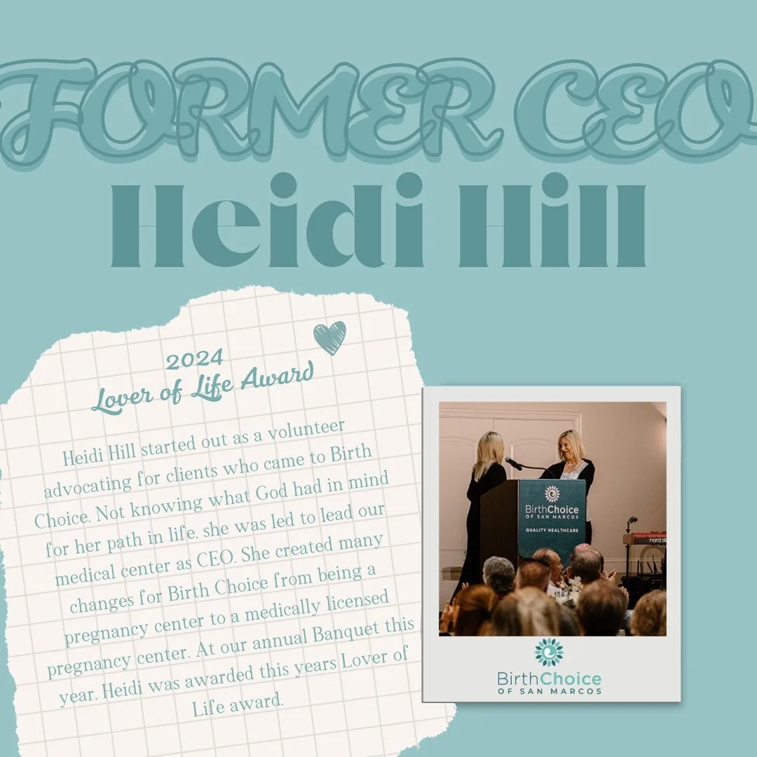 At our Together for Life Banquet, we gave out the Lover of Life Award to our former CEO, Heidi Hill. She is a prime example of how God uses us to extend our arms and hearts to those who really need love and grace. 
Heidi Hill started out as a volunte