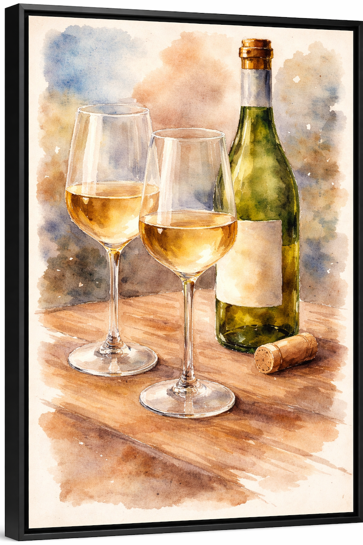 Wine + Watercolor Class