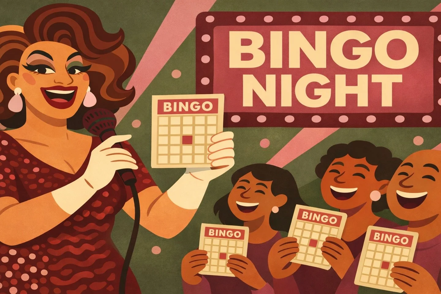 Yassss, Drag Bingo! 👑 We are excited to celebrate Galentine&rsquo;s Day with y&rsquo;all! 💖 Head on over to the link in our bio, and book spots now for you and your bff! 👩🏾&zwj;🤝&zwj;👩🏻 Feb 12 ~ limited seating!