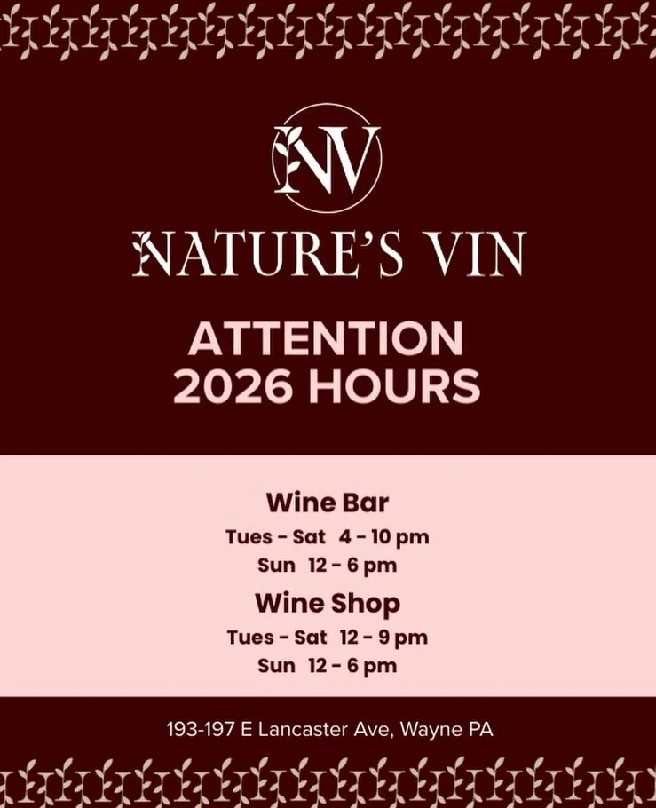 We&rsquo;re open! 🥳 New year, new hours!🍷🍷🍷