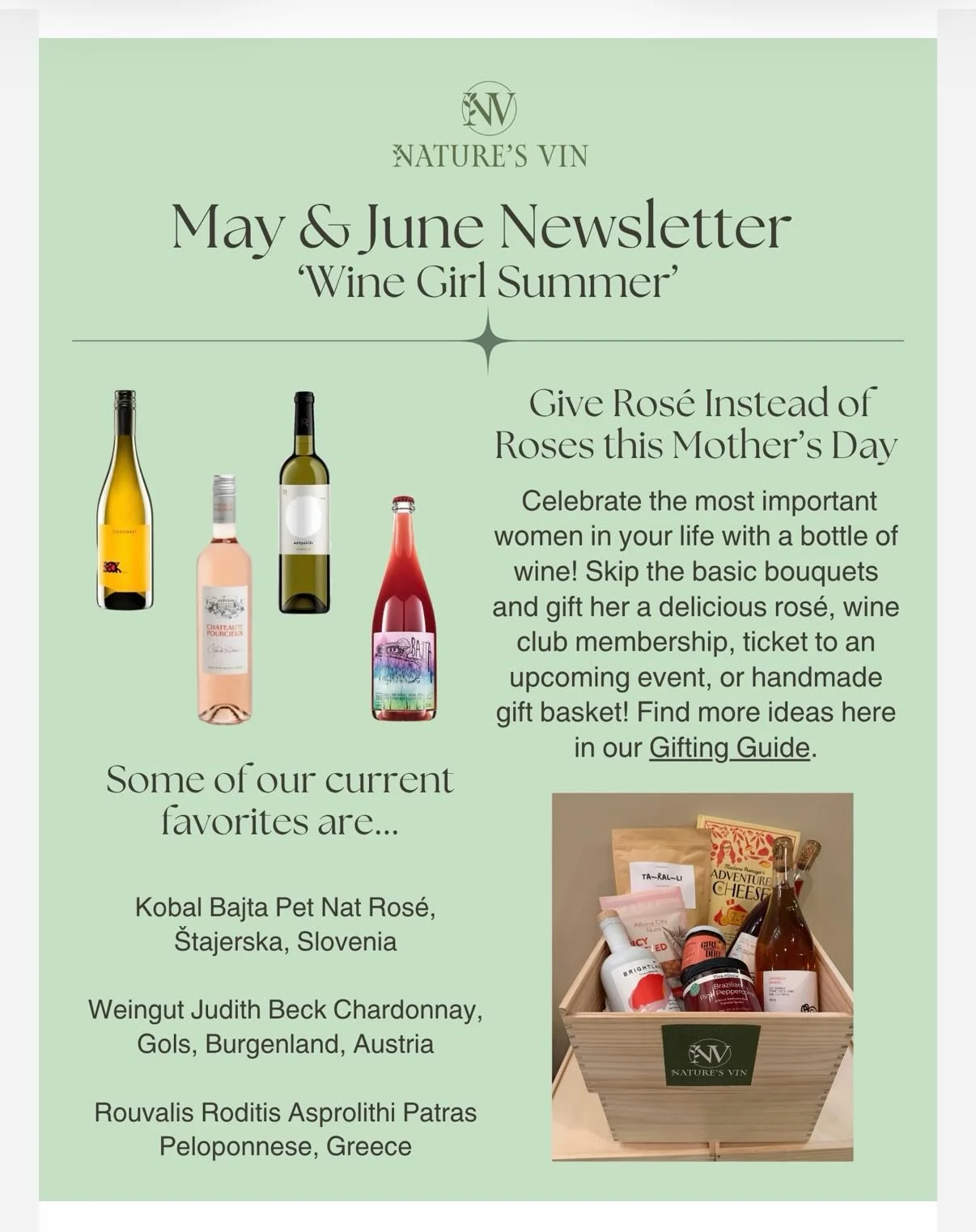 It&rsquo;s gonna be a &lsquo;Wine Girl Summer&rsquo; ☀️🍷!! Check out our 2nd edition for our email subscribers! 📝 If you&rsquo;re interested in getting updates on featured winemakers, events and general NV awesome stuff, head on over to 🔗 in bio a