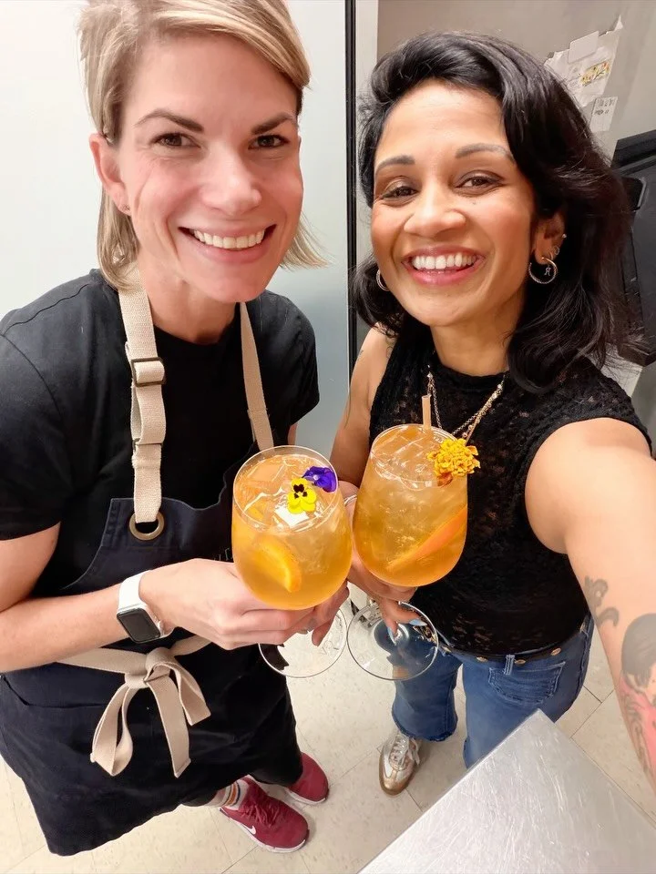 You asked for it&hellip; &ldquo;Pour Decisions&rdquo; - our #orangewine #spritz - is officially on the menu! 👀🍊🍷 Come make one with us. 🌼 It&rsquo;s a very good bad idea. 😉 #pourdecisions #spritztime #spritzoclock
