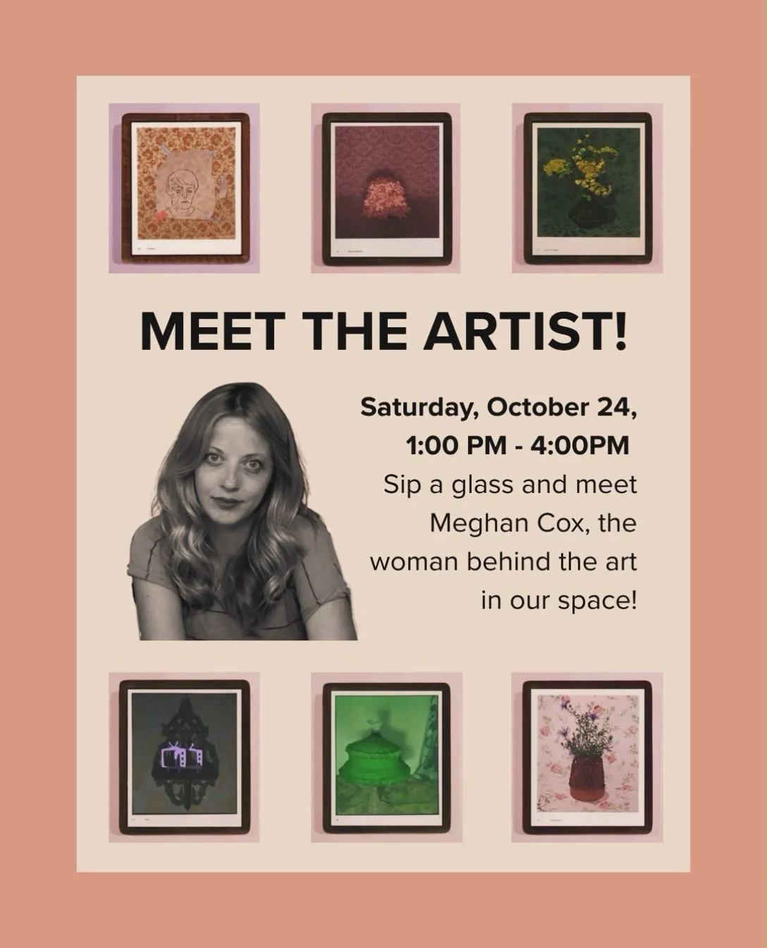 🎨🍷 Art, wine &amp; an evening with the artist.

Join us at @naturesvin for an evening with Meghan Cox, whose artwork is currently on display in our space. Meet Meghan, hear about her creative process, and enjoy a glass of wine while experiencing he