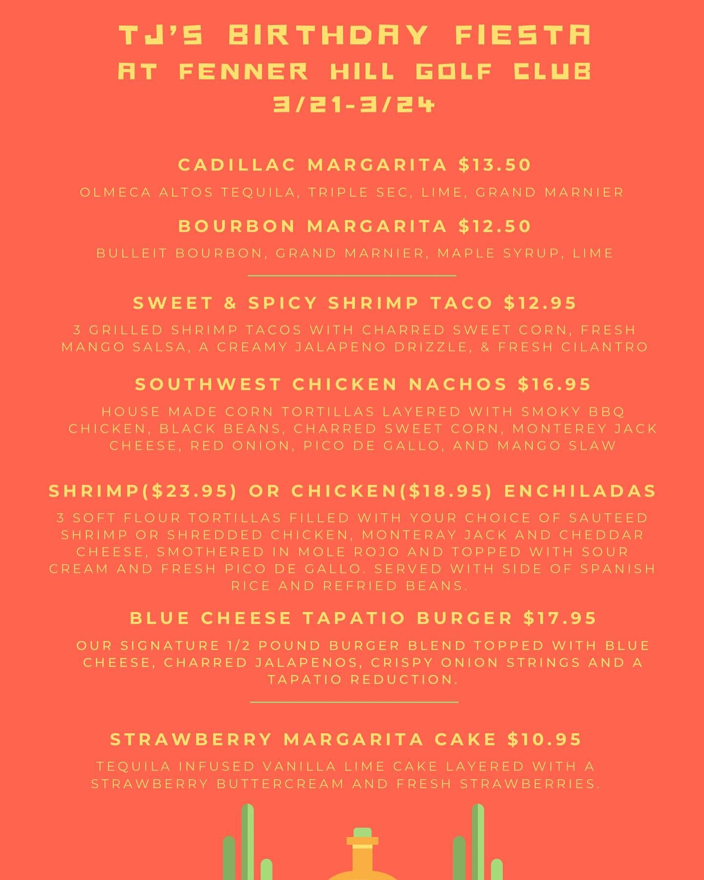 🪅🍰 it&rsquo;s a special someone&rsquo;s birthday this week so we&rsquo;re celebrating with a birthday fiesta! 🍰🪅

Our specials are live starting today through Sunday so swing on by and celebrate with us!

It may be chilly out but it&rsquo;s warm 