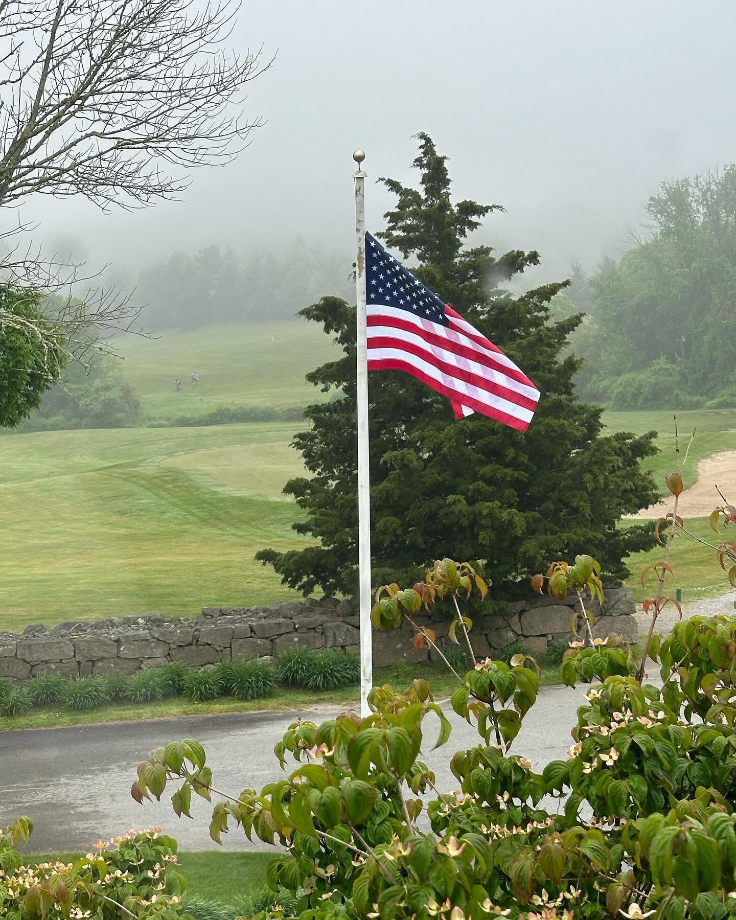 Today we remember all of those who gave the ultimate sacrifice for our country. 🇺🇸 Thank you for your service.

Despite the misty fog our tee sheet looks pretty packed this morning! 

Please note: Our restaurant closes at 3pm today so our staff can