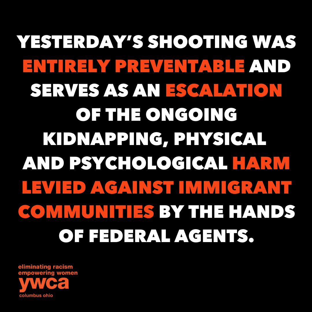 YWCA Columbus Condemns Fatal Violence by Federal Agents in Minneapolis