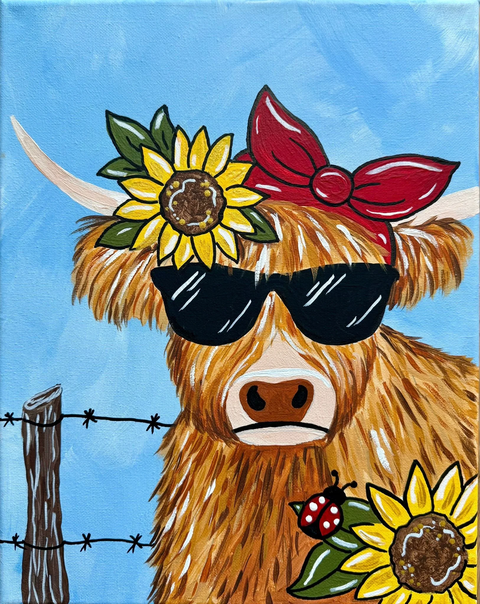 Honey the Highlander-Sunflower