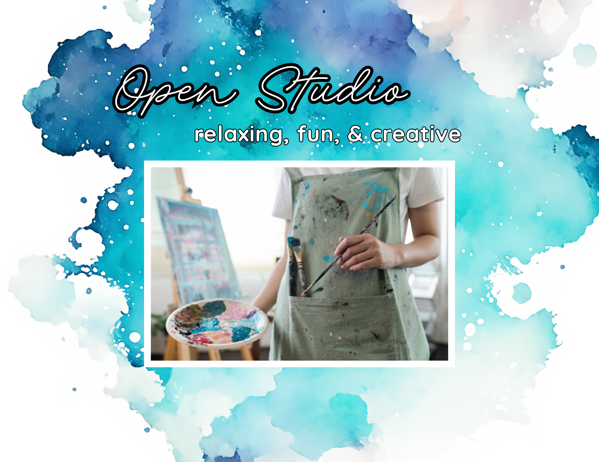 Open Studio-Pre Drawn Designs, Free Art with supplies provided, or Studio Time Only