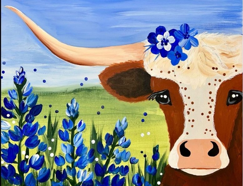 Bluebonnet Longhorn