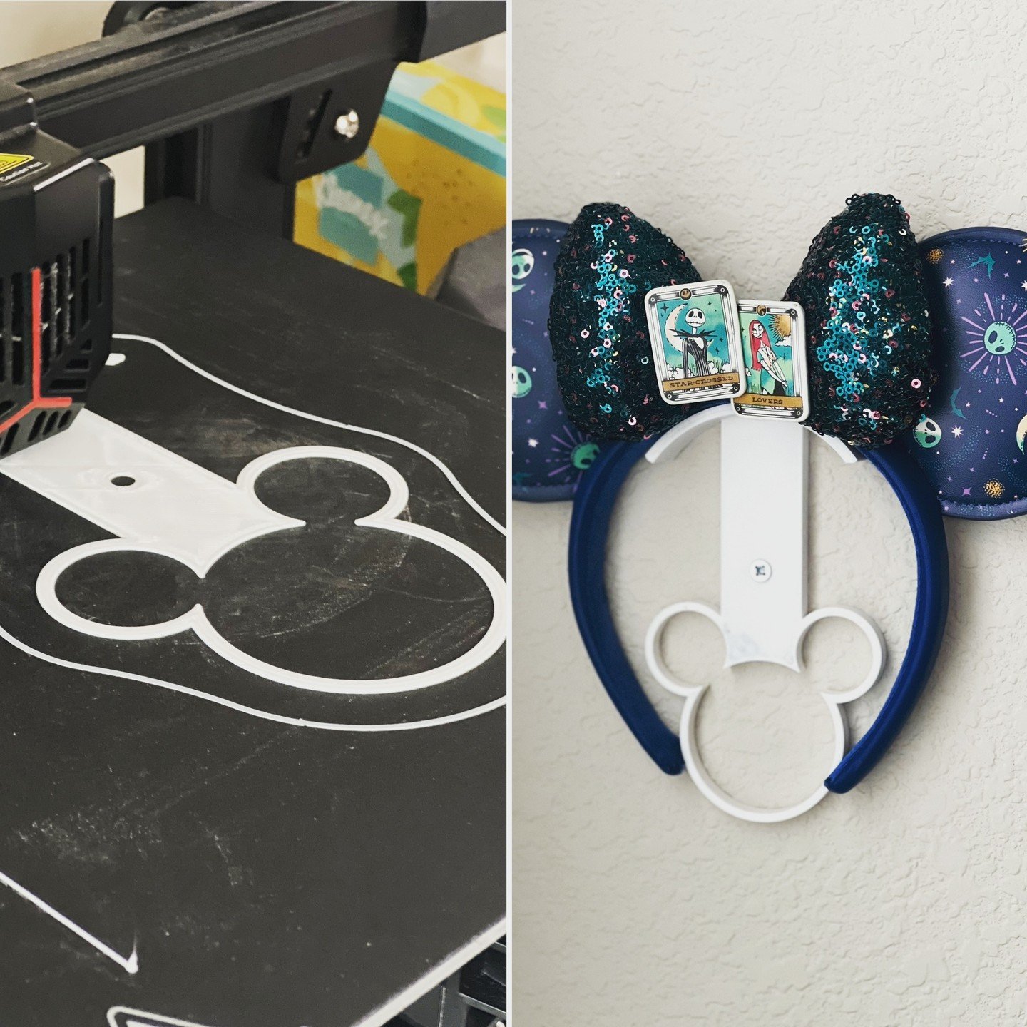 Ran out of my old ear holders, so decided to print my own :D
.
.
.
#disney #disneyland #disneylandresort #disneyears #nightmarebeforechristmas #jackandsally #tarotcards #nightmareears #newdisneyears #3dprintingideas #crealityender3 #creality3d