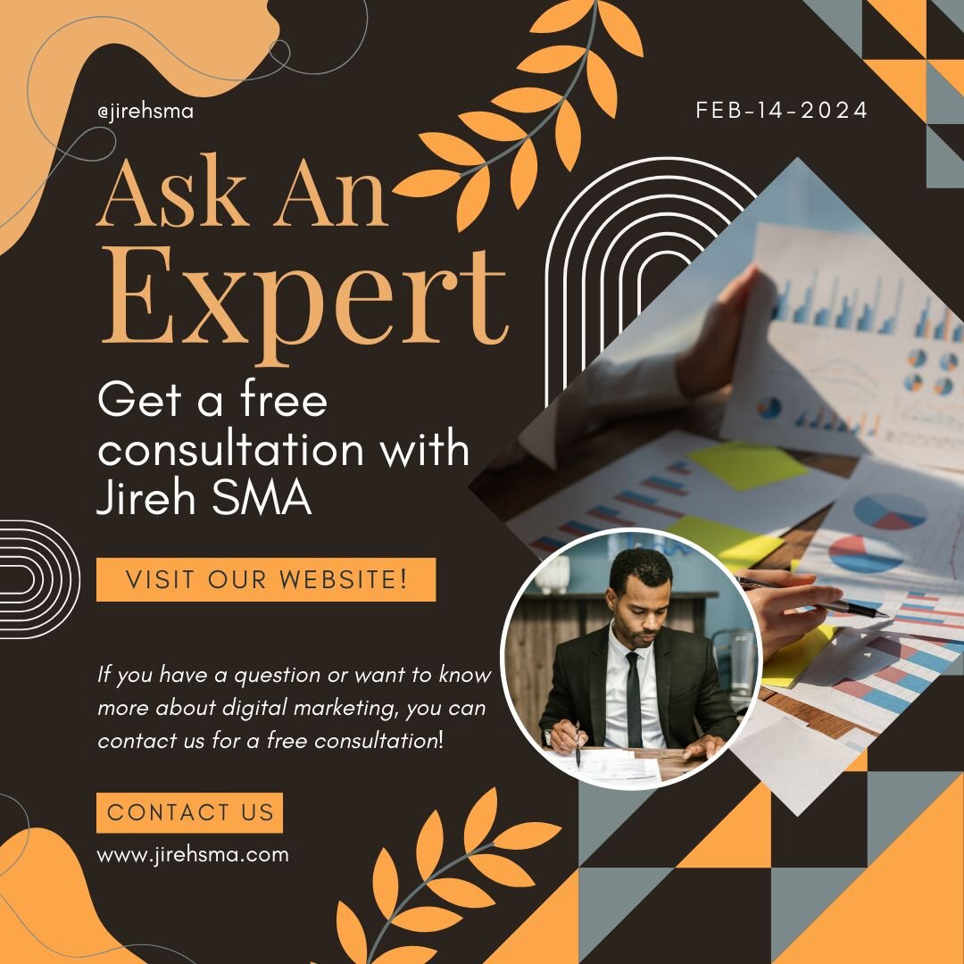 💬 Seeking guidance for your digital endeavors? Look no further! 🌟 Jireh SMA is offering FREE consultations to help illuminate your path to success. Tap into our expertise and experience the blessings of strategic insight. Don't miss out! #AskAnExpe