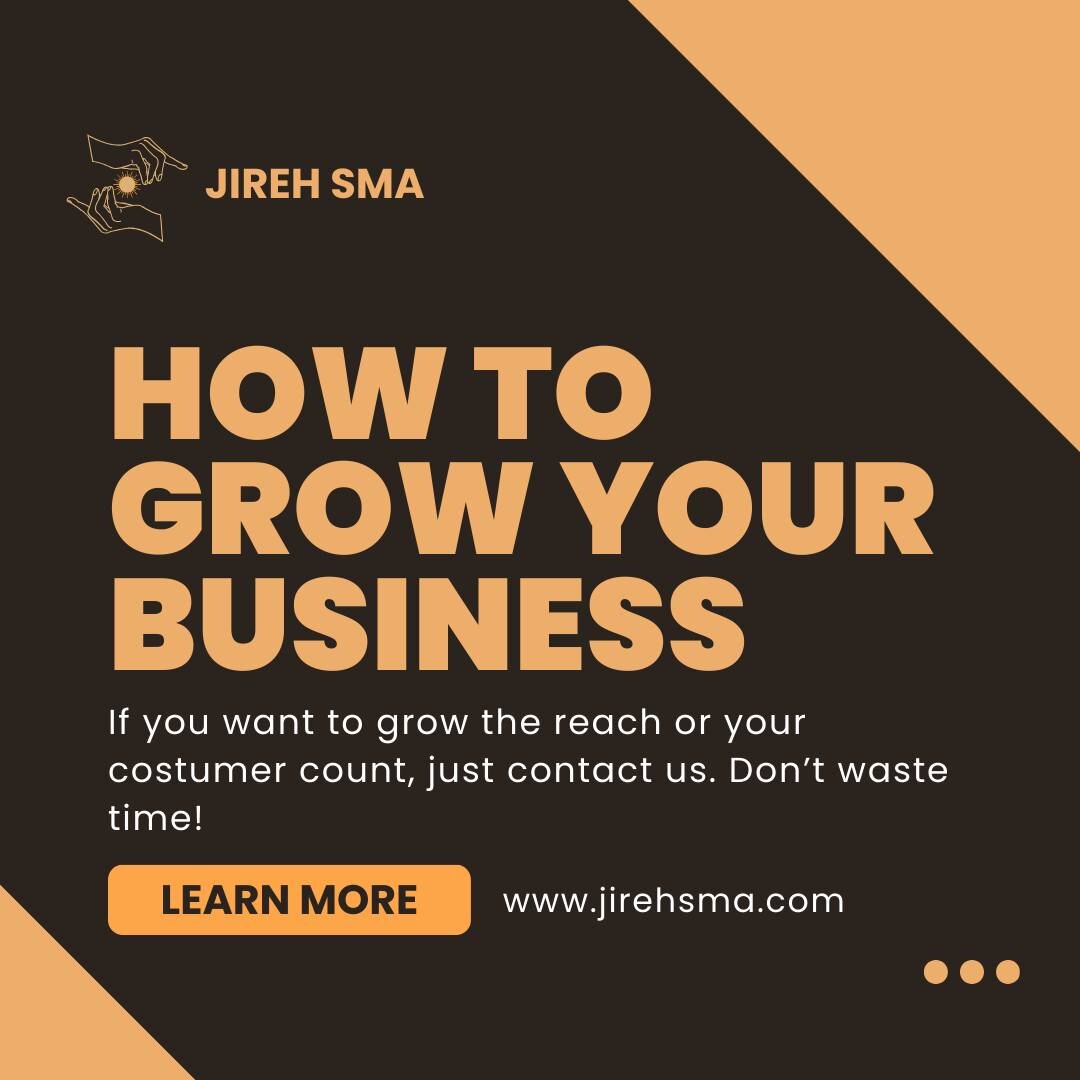 🌱 Discover the Secrets: How to Grow Your Business with Jireh SMA! 🌟 Ready to cultivate growth and abundance in your business journey? Let us illuminate the path to success with tailored strategies and divine guidance. Experience the blessings of ex