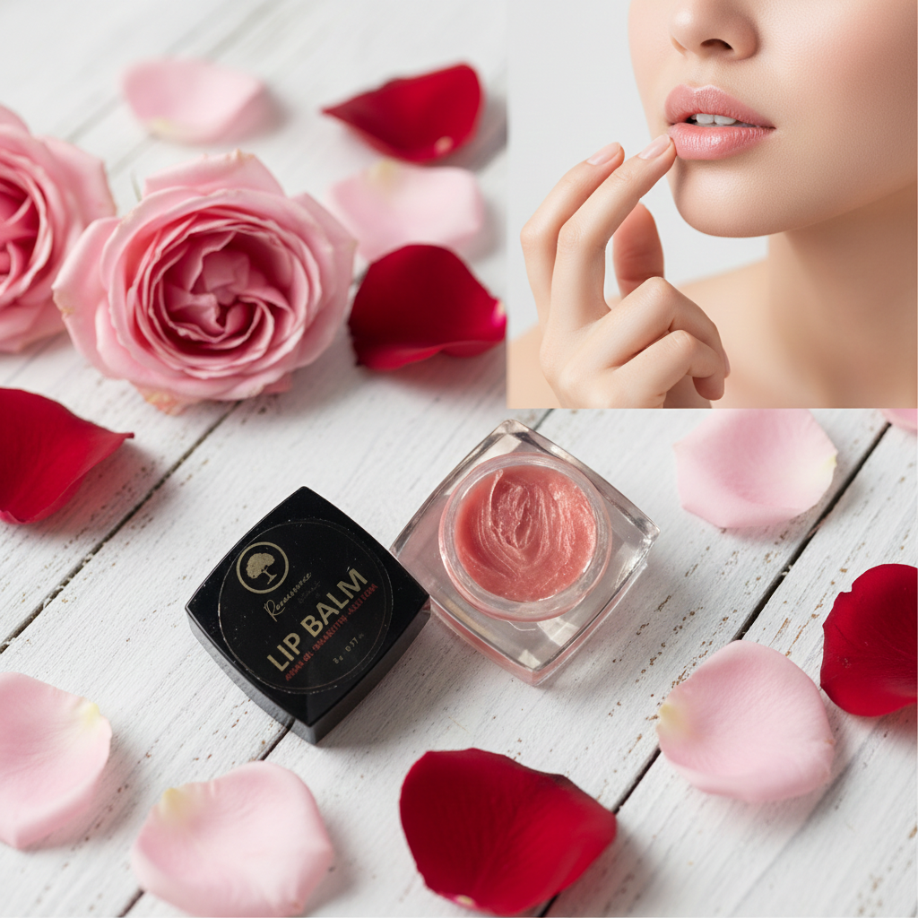 Aker-Fassi-Hydrating-Lip-Balm-model applying lip balm.png