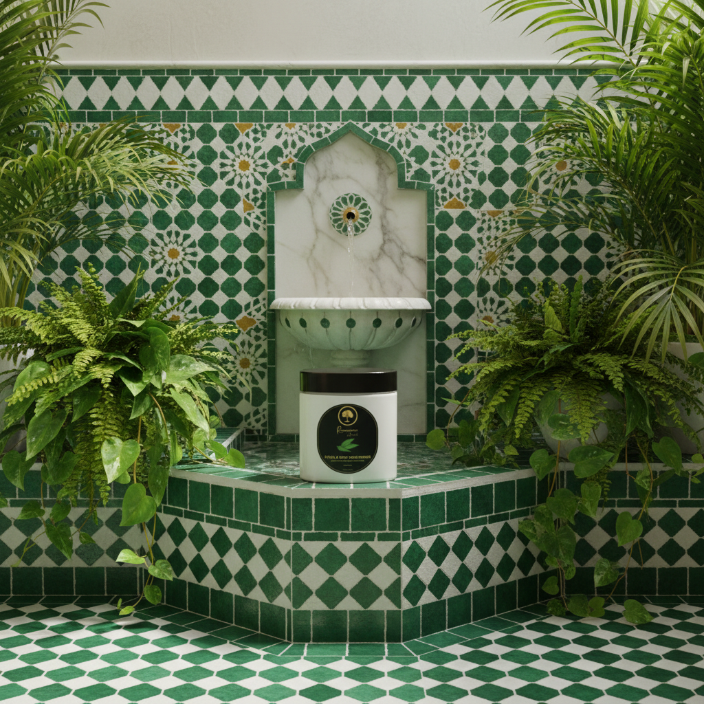 Renaissance-de-Beaute-~-Verbena-&-Shea-Butter-Facial-&-Body-Moisturizer in a hammam.png