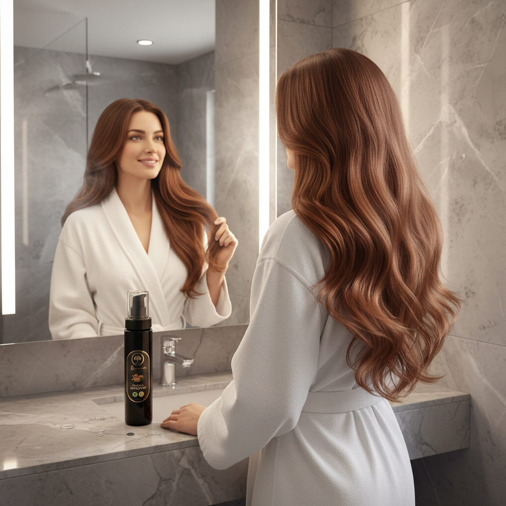 Argan-Shampoo-(6.76-Fl-oz)-model looking in the mirror.png