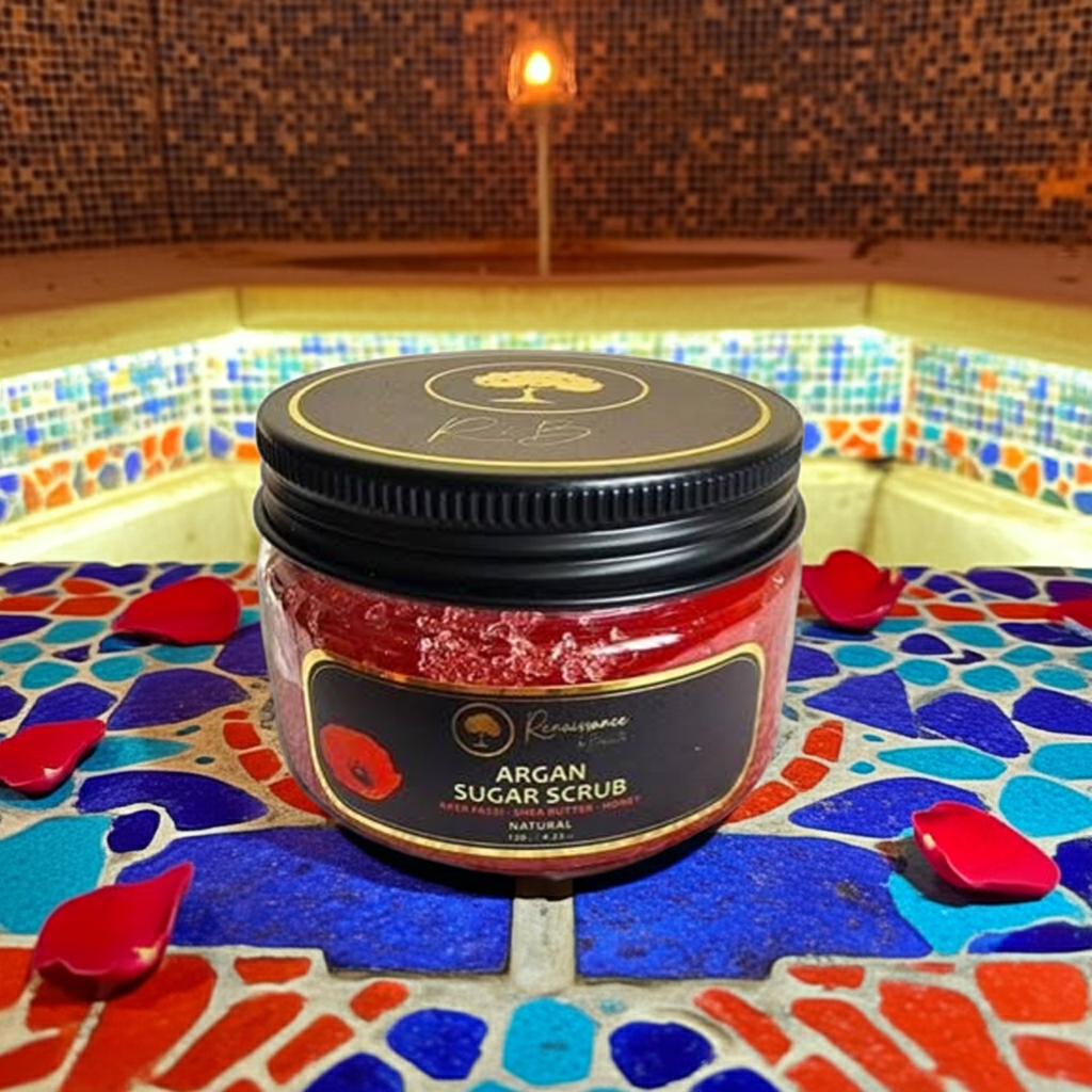 Argan Sugar Scrub with Aker Fassi