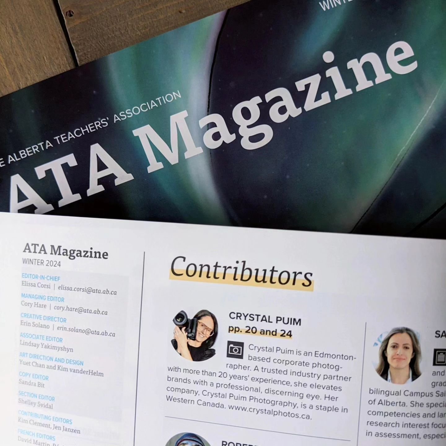 The photos we shot earlier this year for ATA Magazine was such a pleasant experience due to the wonderful people who work for the magazine and the teachers I was fortunate enough to meet. The articles are fantastic and I'm proud to have had a small c