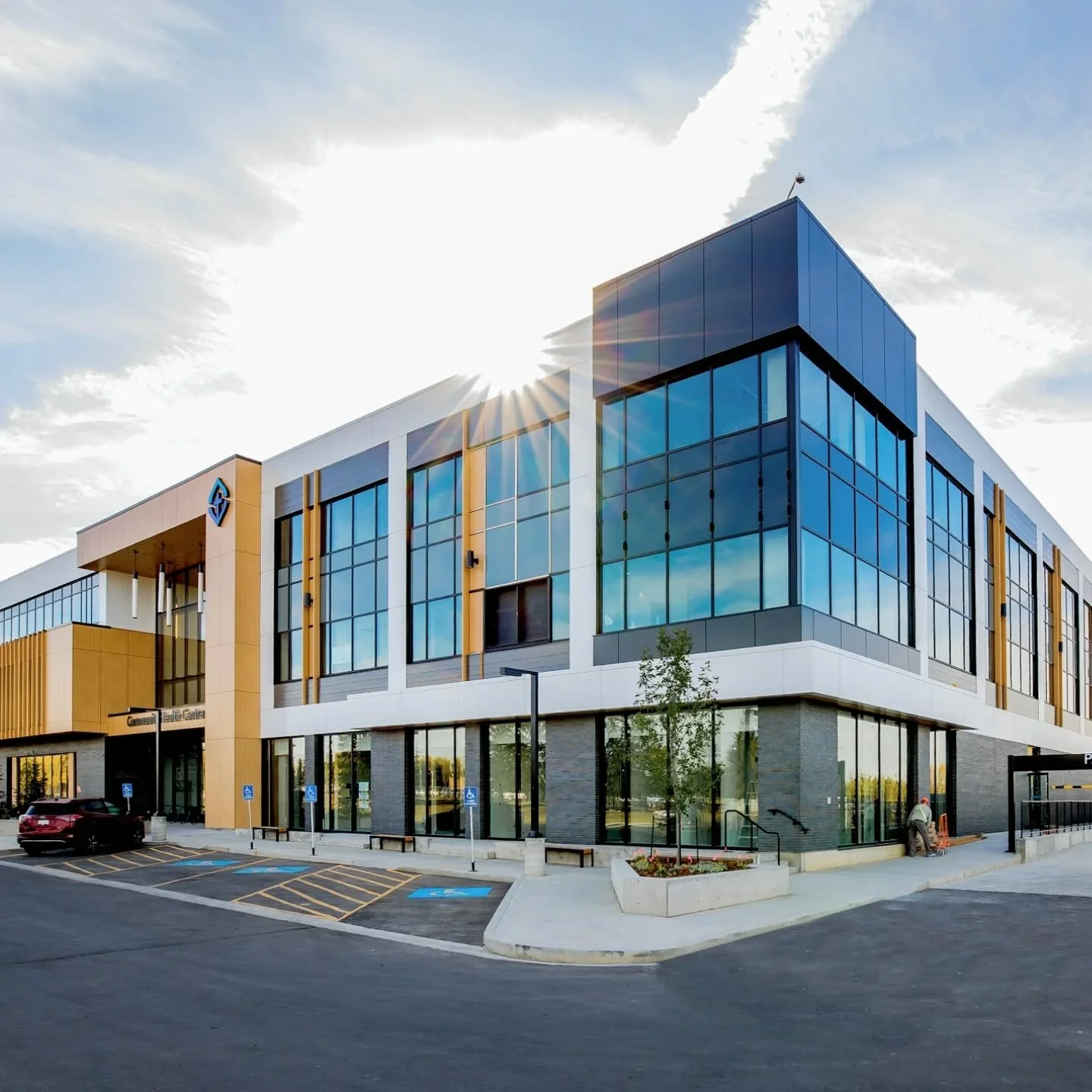 We have been keeping quite busy over the last month but we wanted to post a few photos we shot for @maxxit_group of their ceiling baffles installed at the new Lakewood Community Health Centre here in Edmonton located in Millwoods. @covenanthealthca


