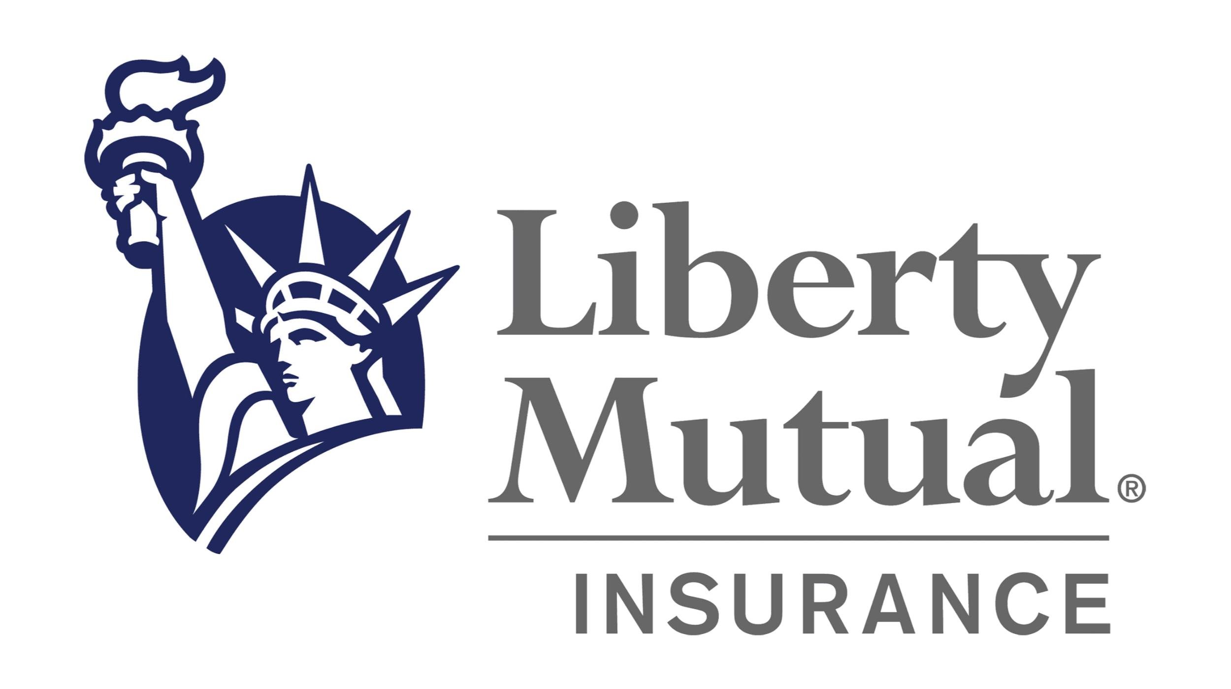 Liberty Mutual Insurance logo with Statue of Liberty