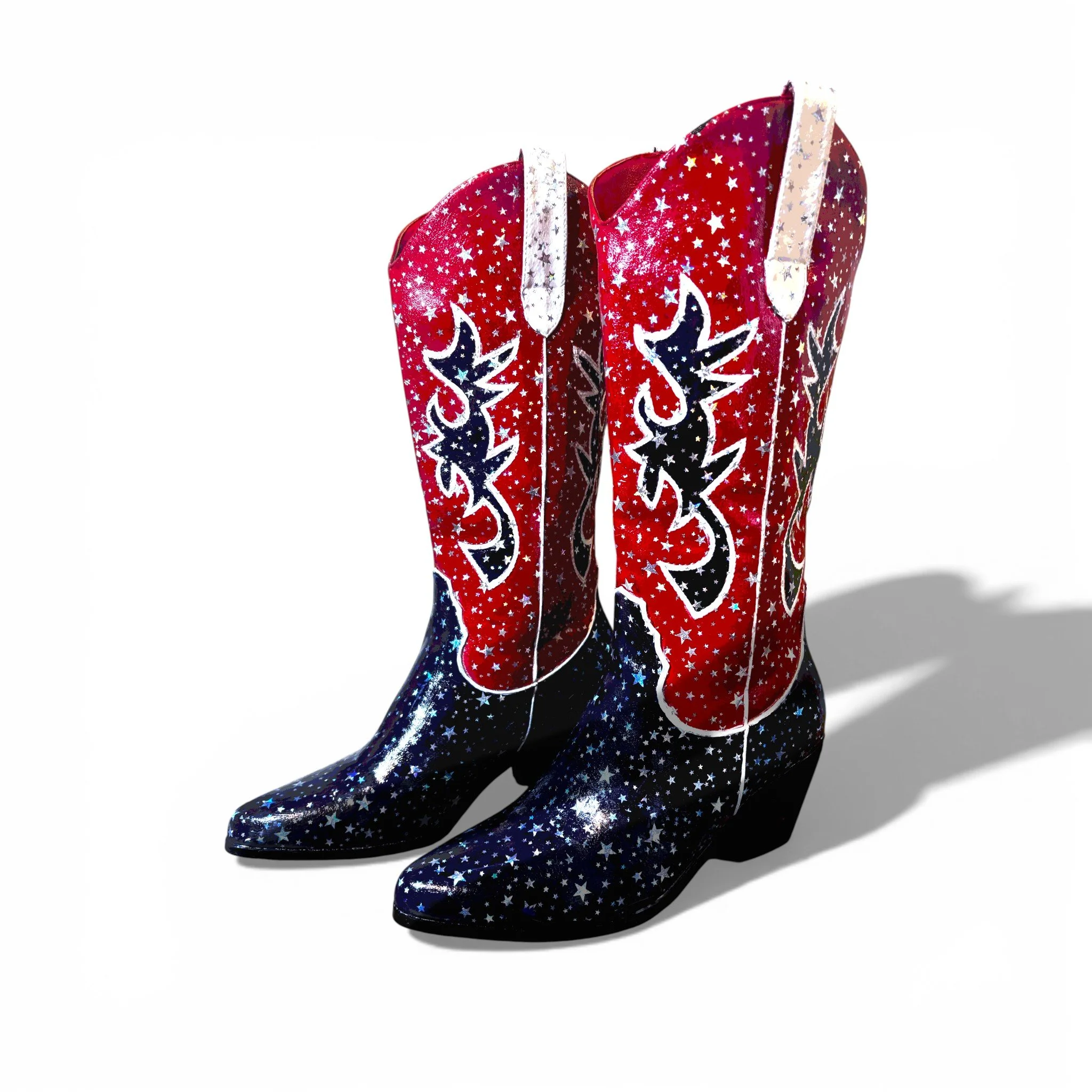 Sparkling Patriotic  Boots