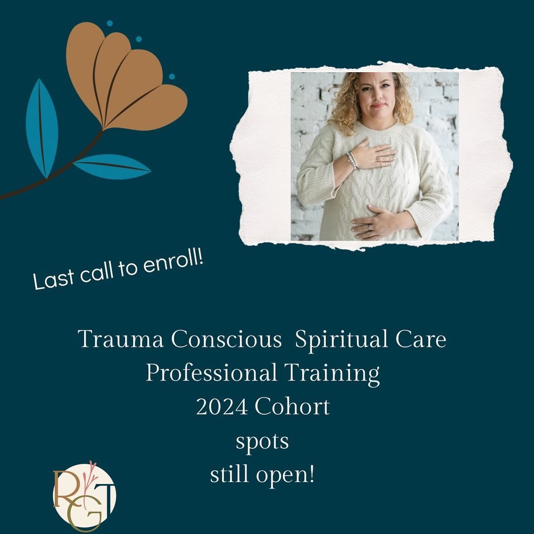 We are keeping enrollment open through the weekend!

Get your spot today&mdash;the only community-fostered, collectively supportive trauma training for innovative, wholehearted, ethically-focused clergy, chaplains, and spiritual directors out there. 
