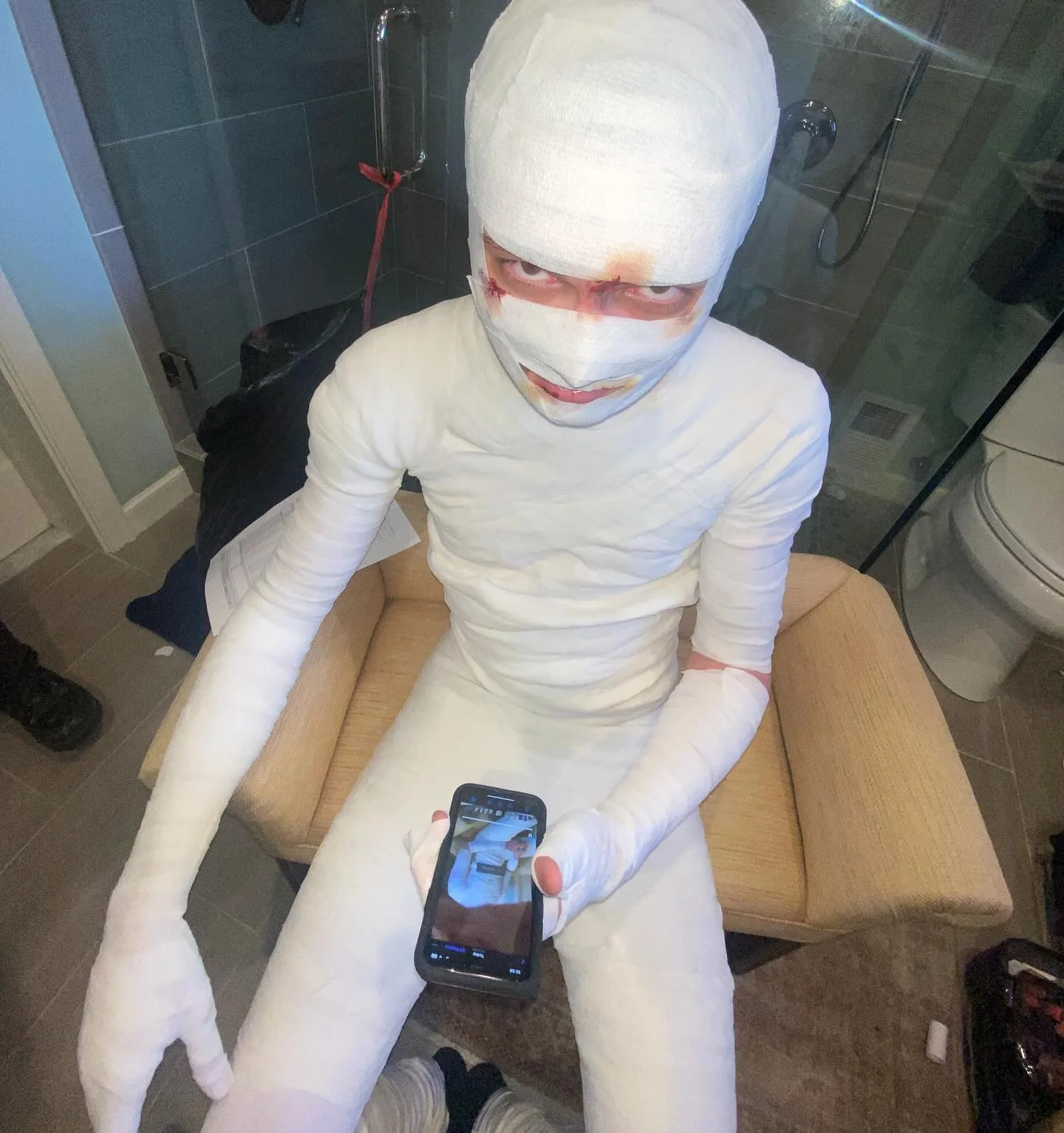 BTS from The Bandaged Man film / side quest to western PA. Thank you for having me 🖤❤️&zwj;🩹🖤