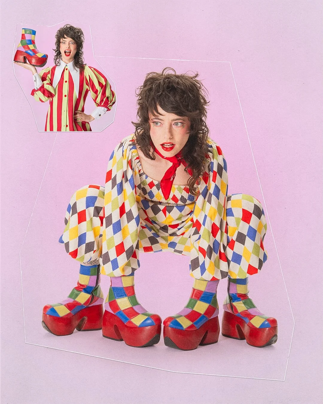 Glam for @sarahsquirm x @fluevog ❣️❣️❣️