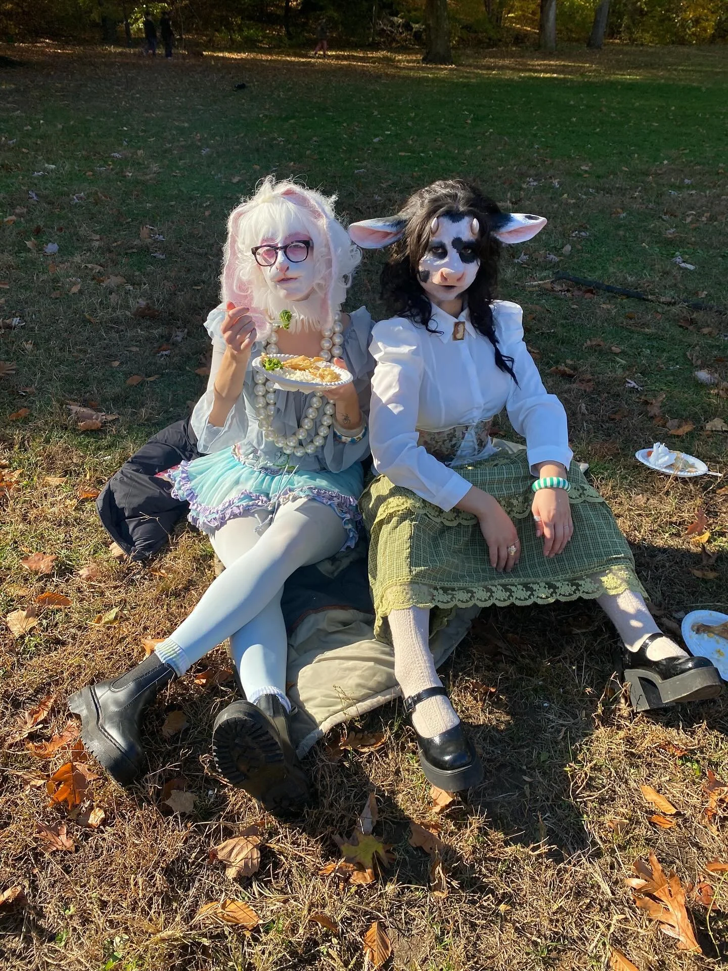 Grassmaxxing ✅ characters designed and created for &ldquo;Lily&rdquo; short film 
Dir. @steffigili 
Makeup assistance @sterlingtullnyc 
Cow prosthetics: @northfur 
Rabbit prosthetics: @rubberwear 
Rabbit ears: custom by me