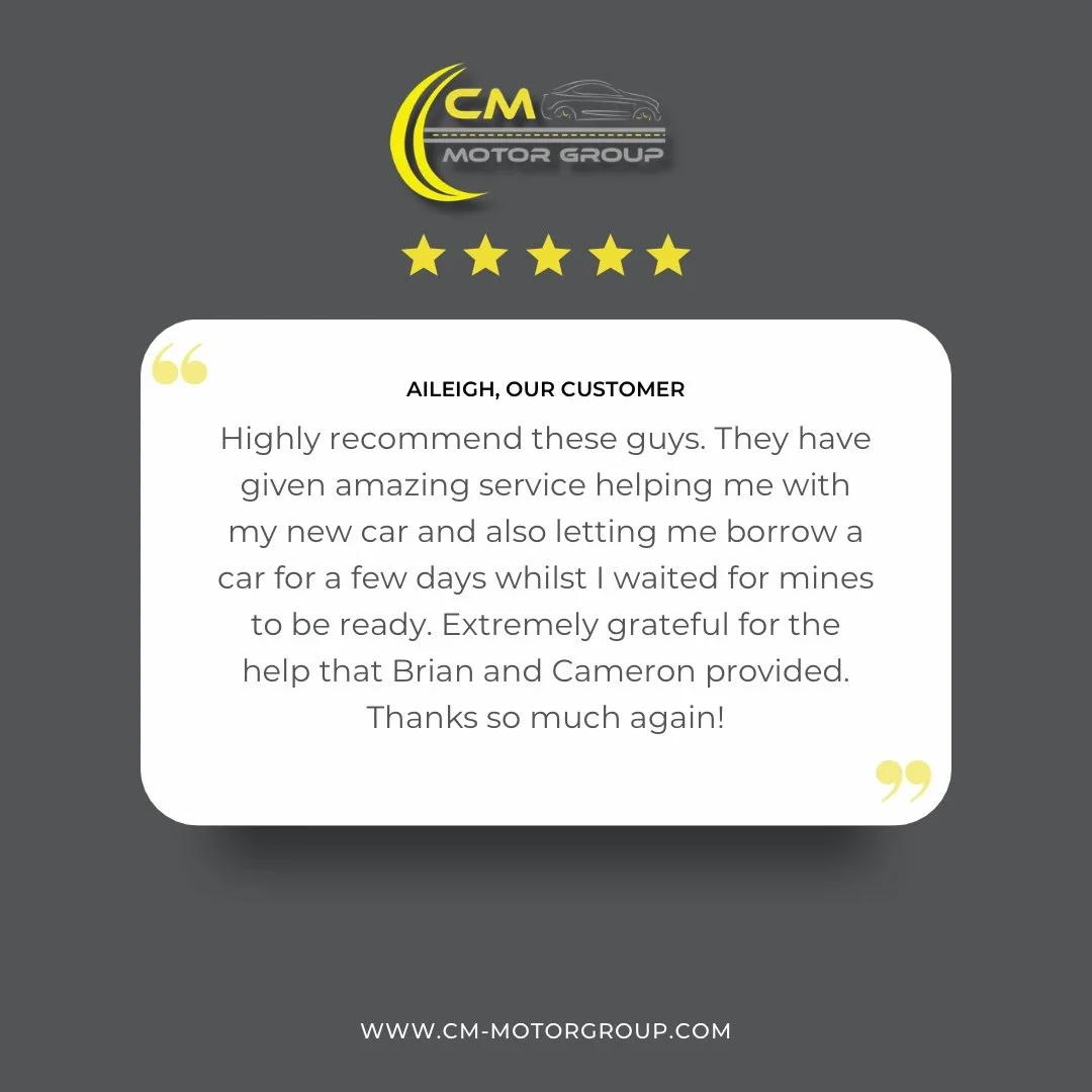 ⭐ Another happy customer! ⭐
Huge thank you to Aileigh for the lovely review 💛 We&rsquo;re so grateful for your kind words and so pleased we could help make the process as smooth as possible. Enjoy your new car! 🚗✨
#CustomerReview #HappyCustomers #C