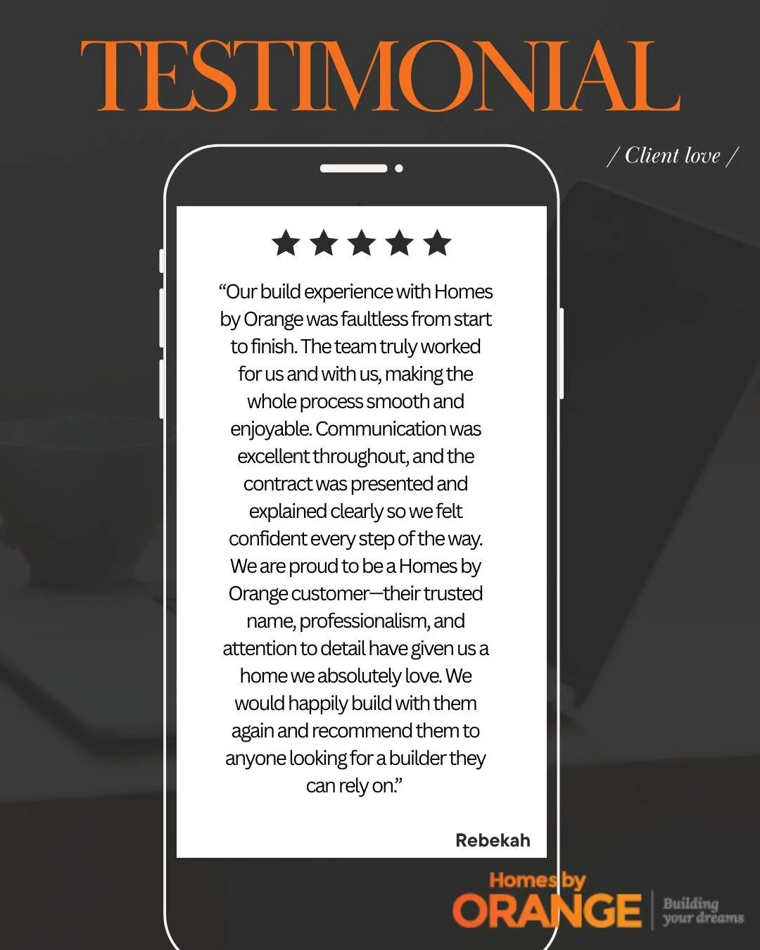 🌟There&rsquo;s nothing better than hearing from our happy clients! 💬 it's always a reminder of why we love what we do 🏠 thank you to our clients for trusting us to bring your dream home to life 🧡
👉 Read their full feedback here!