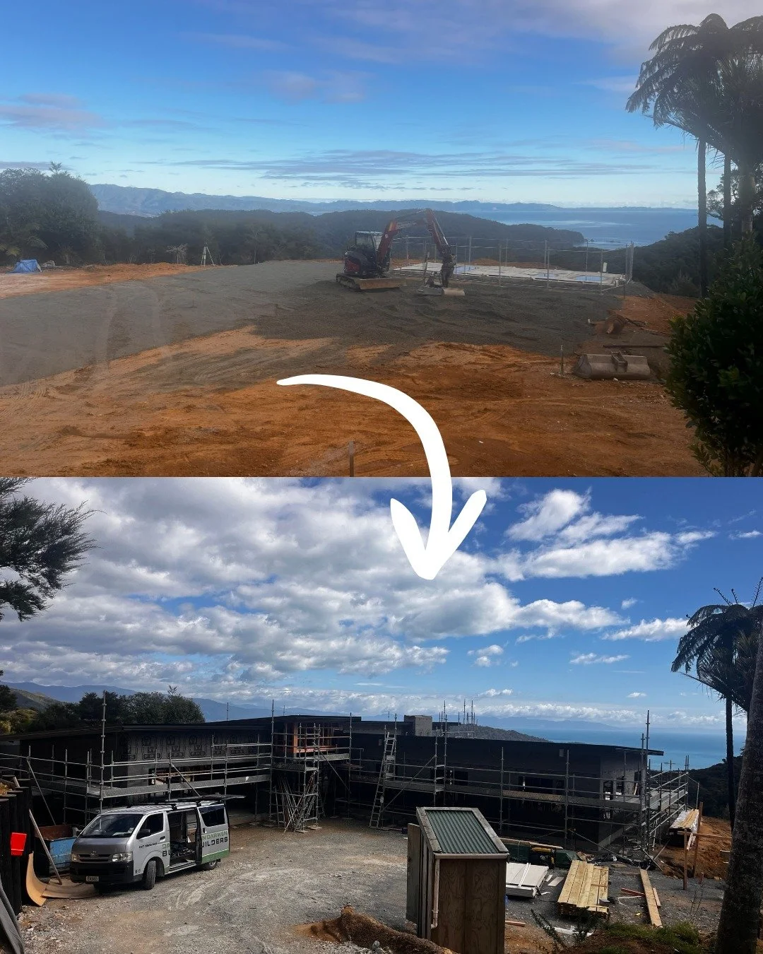 ✨ Stunning location. Amazing build. ✨
From this ➡️ to that ...
Watch this space for more progress updates as this dream build takes shape. 🏡💪

#BuildProgress #HomesByOrange #DreamHome #WatchThisSpace #NewBuildNZ