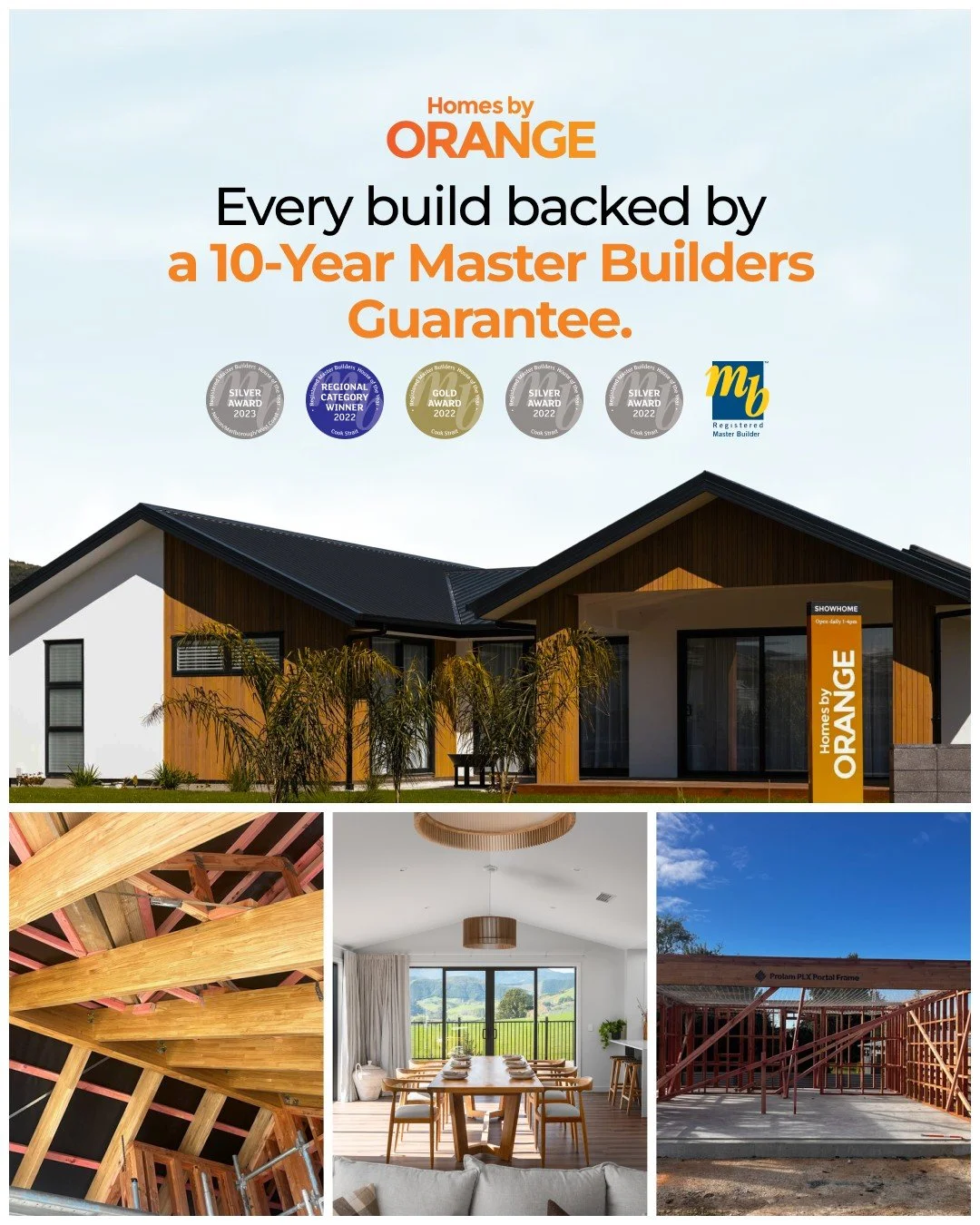 All our builds are backed by a Master Builder Guarantee &mdash; giving you confidence, protection and total peace of mind. Rest easy knowing your new home is in trusted hands. 🧡