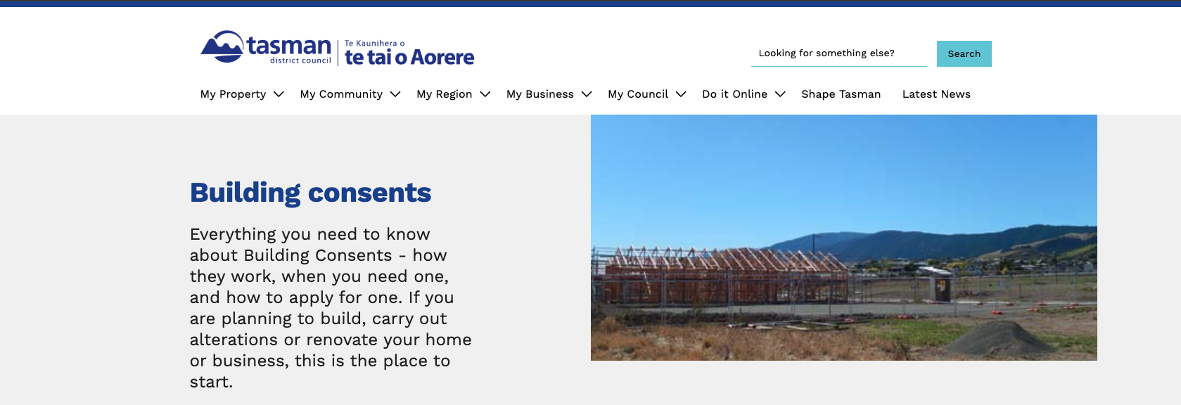 Tasman District Council Building Consents Page