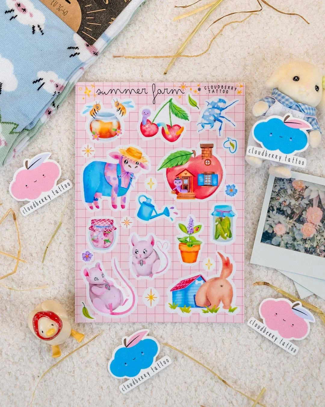Summer farm sticker