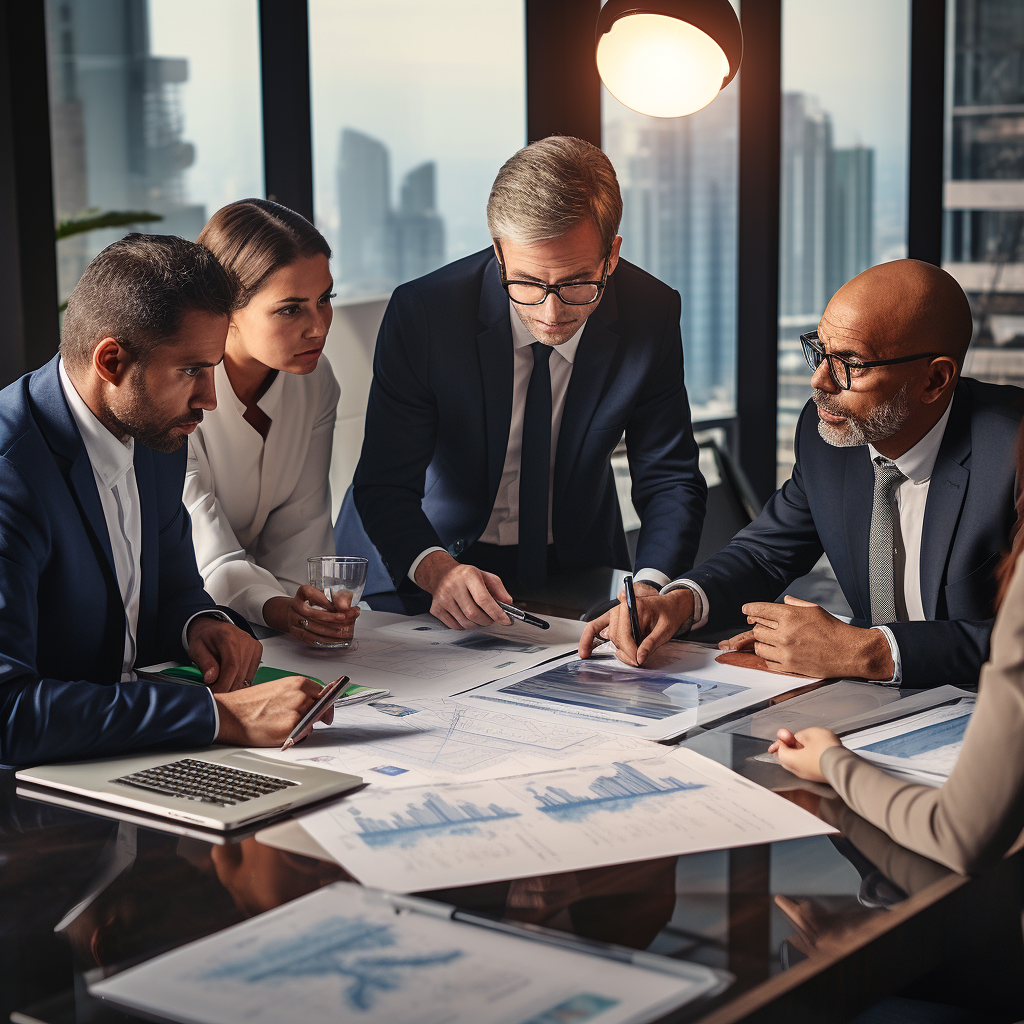 Consultor de empresas haciendo coaching y mentoria a empresarios .