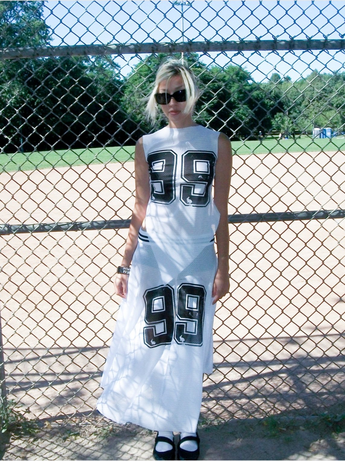 white sporty skirt