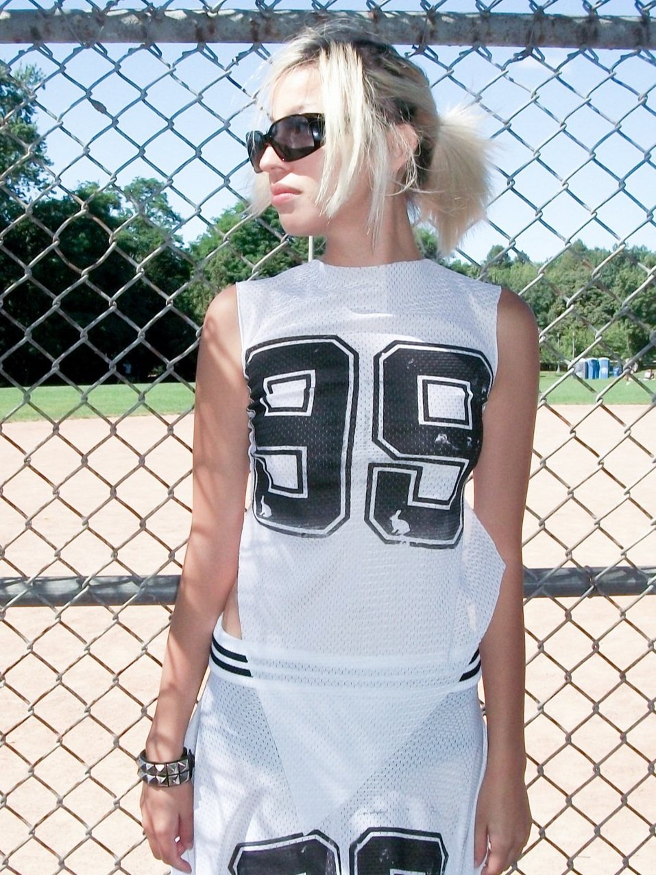 white sporty tank