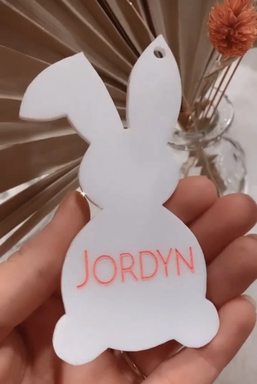 Bunny nametag