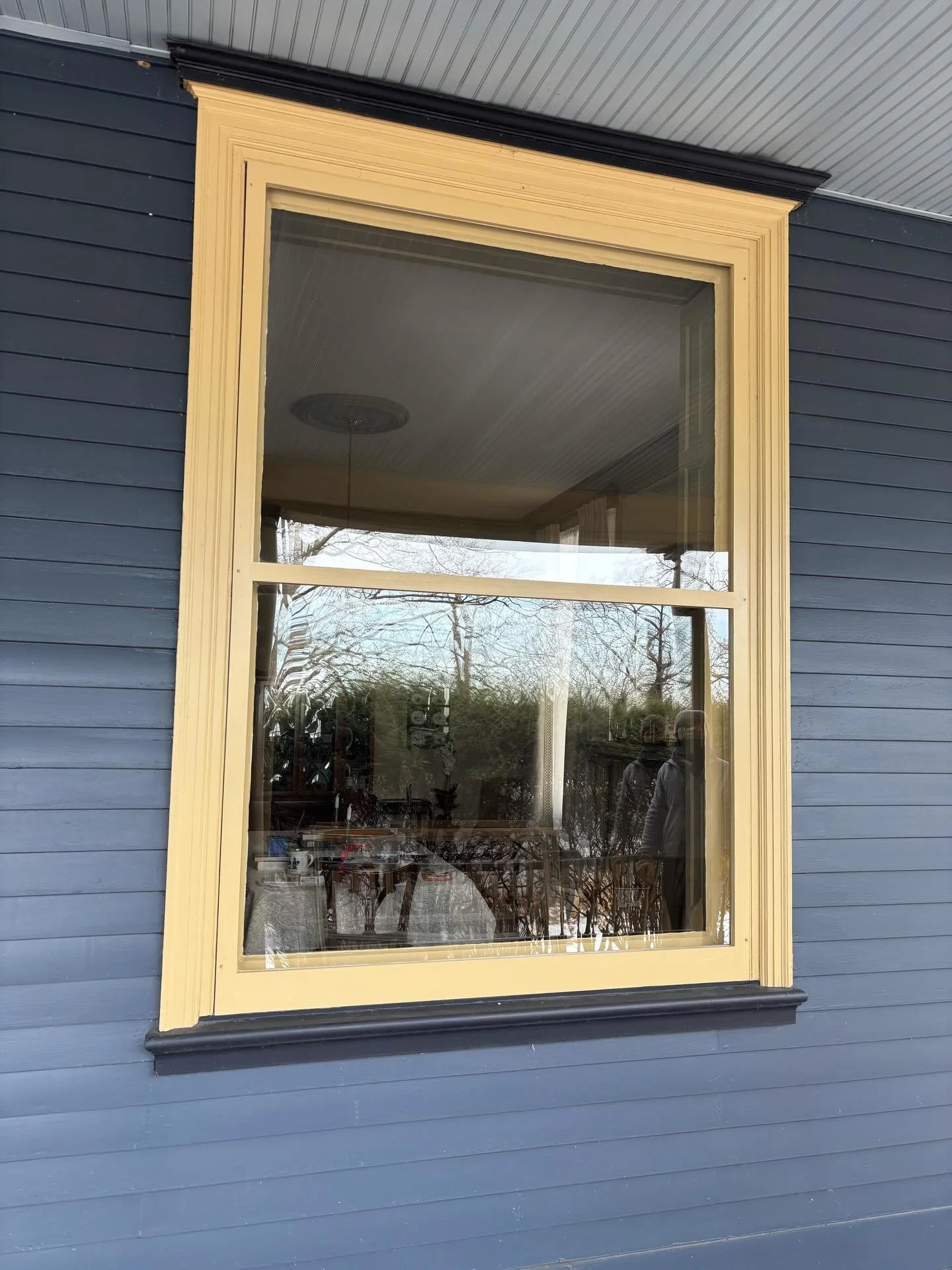 White knuckle work Installing these huge 79&rdquo;x63&rdquo; storm windows made by millwork @niecelumber 

Couldn&rsquo;t have turned out better!!