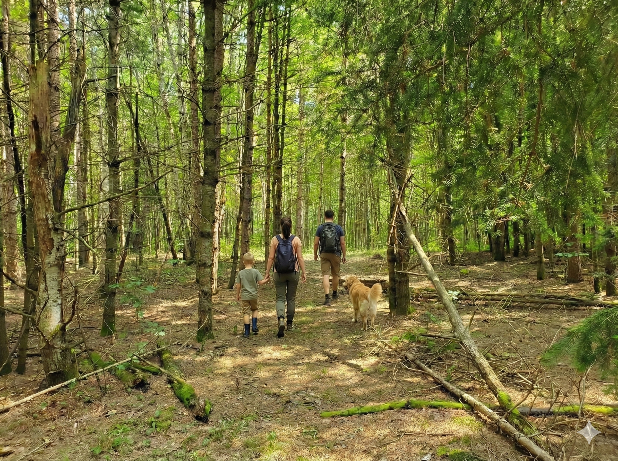 Your private trail awaits! Experience the ultimate nature getaway with direct access to 2.5km of private trails in our 80 acre forest.