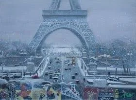 Snow in Paris