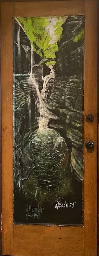 Watkins Glen on a Door.JPG