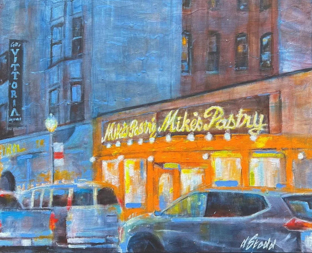 Mike's Pastry
25.75" x 21.75" acrylic on canvas, framed
$500