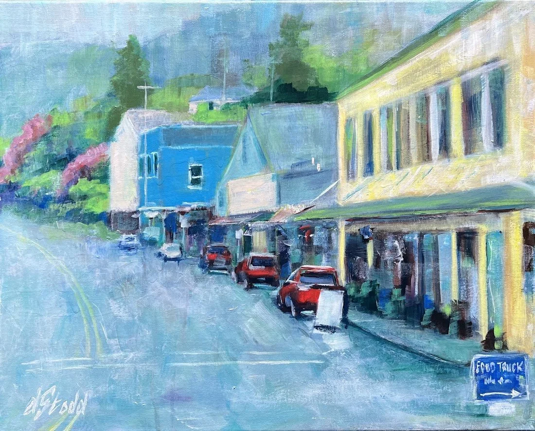 Wheeler
20" x 16" acrylic on canvas, framed
$350