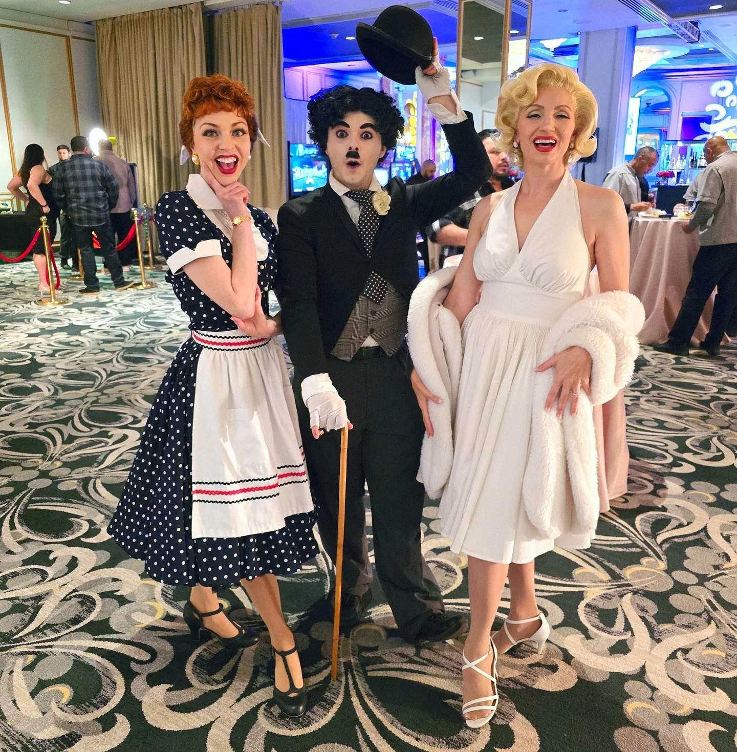 I HAVE to post Lucy for &quot;I Love Lucy Day&quot;! ❤️ This was from a gig earlier in the year with other characters for Hot Peppers Entertainment! 

#lucilleball #ilovelucy #ilovelucy❤️ #lucyricardo