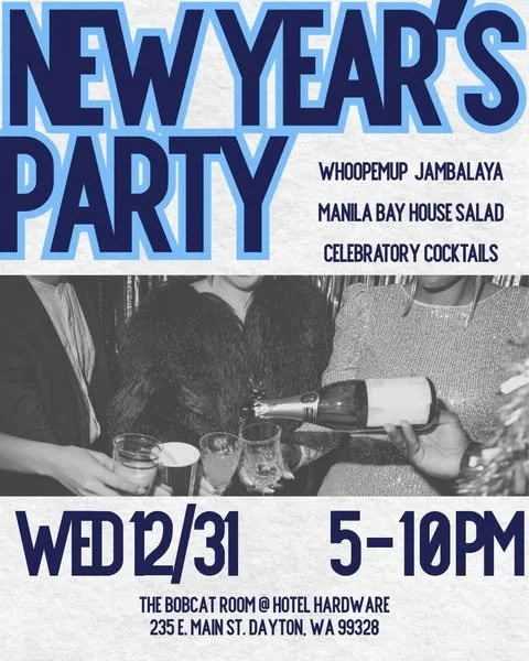 NEW YEARS PARTY AT THE BOBCAT ROOM