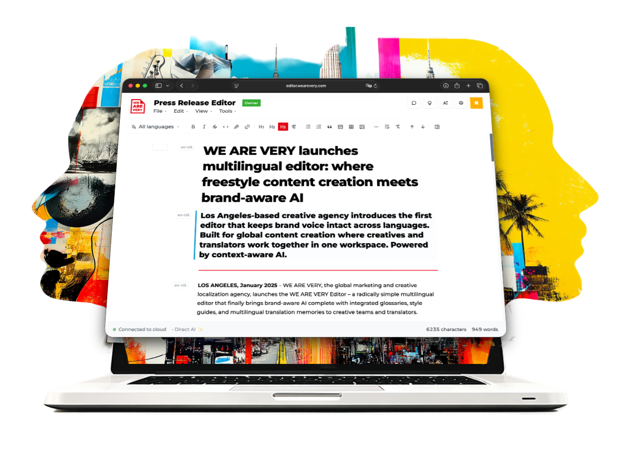 WE ARE VERY launches multilingual editor: where freestyle content ...