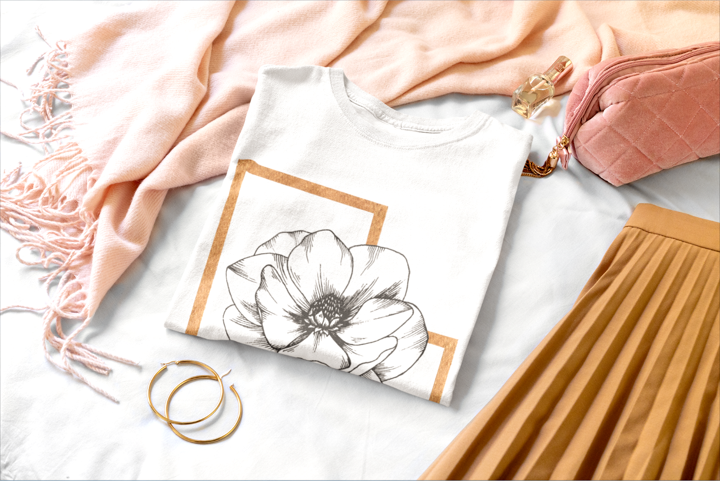 Anemone design t-shirt