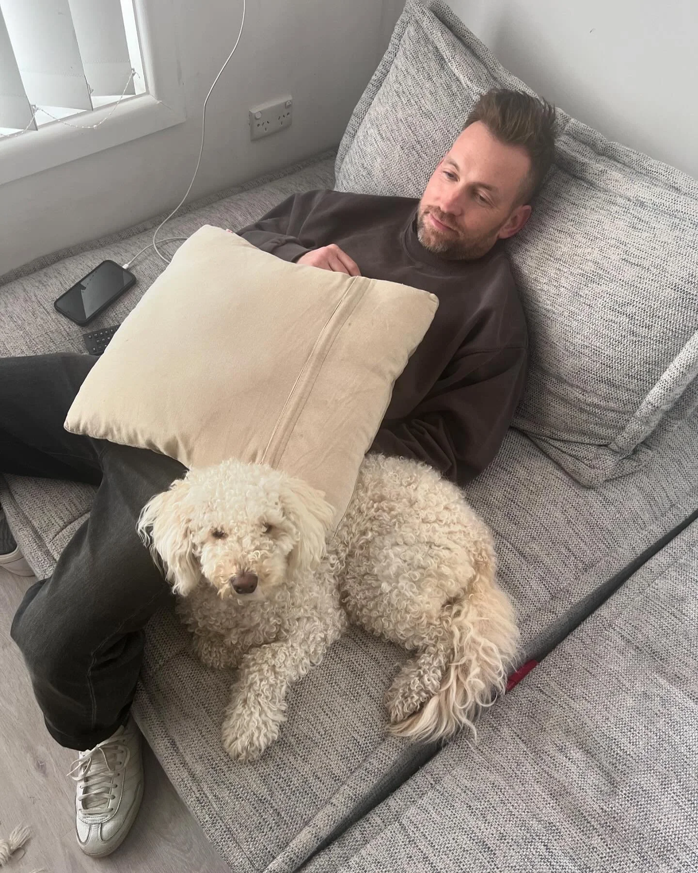 Sick as a dog this week but finally on the mend. Not all bad. Woof.